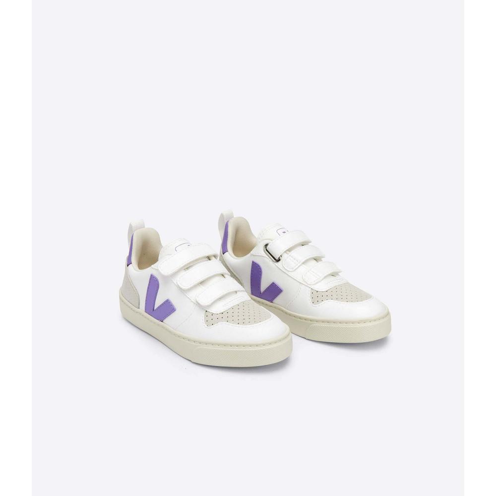 Veja V-10 CWL Schoenen Kinderen White/Purple | NL 779FDN